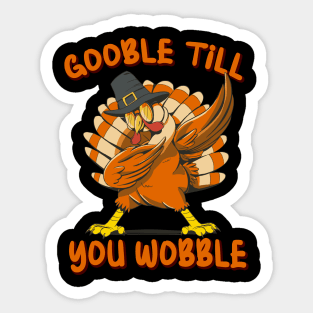 Funny ThanksGiving Turkey Sticker